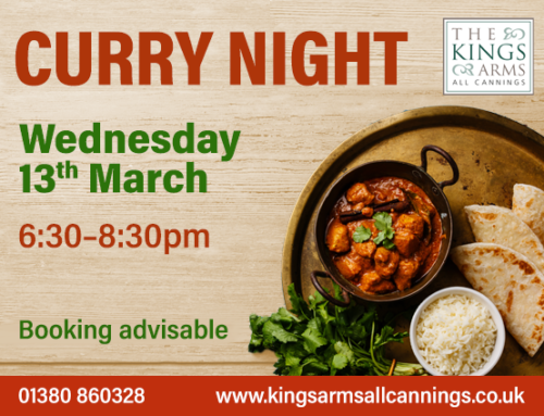 Curry Night 13 March