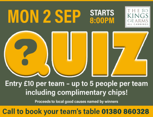 Mon 2 Sep Quiz Night