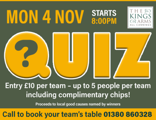 Mon 4 Nov Quiz Night