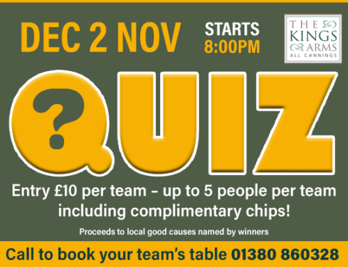 Mon 2 Dec Quiz Night