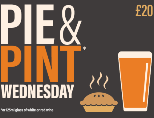 Pie and a Pint – Every Wednesday